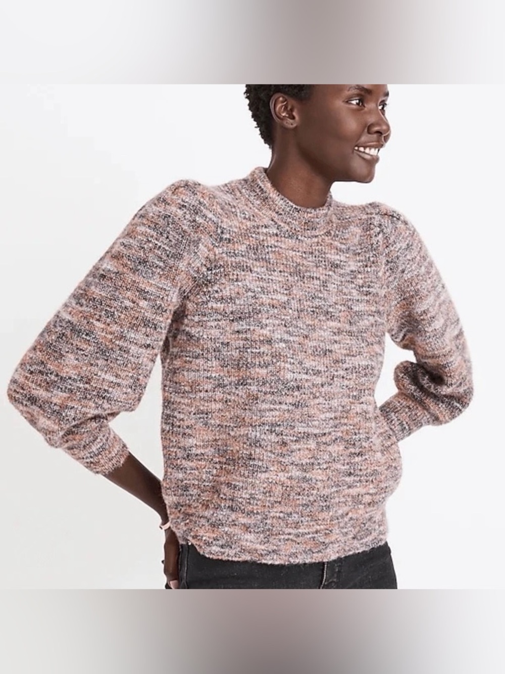 Madewell Space Dyed Wool Blend Pullover‎ Sweater